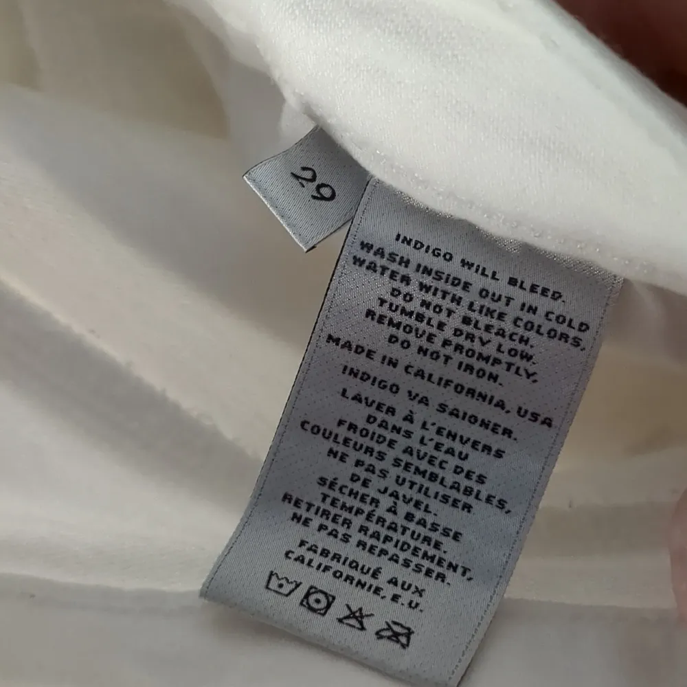 J brand white high rise rail jeans size 29 - Image 6