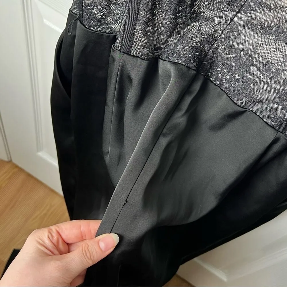 Katie May Black Tink Lace Bustier Sleeveless Wide Leg Jumpsuit XL - Image 11