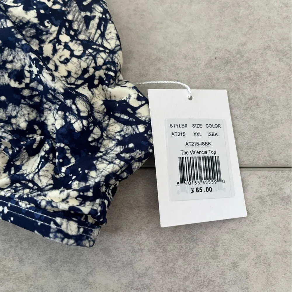 Faherty x Andie Swim Island Baltic Floral Valencia Top XXL Crossback Bohemian - Image 4