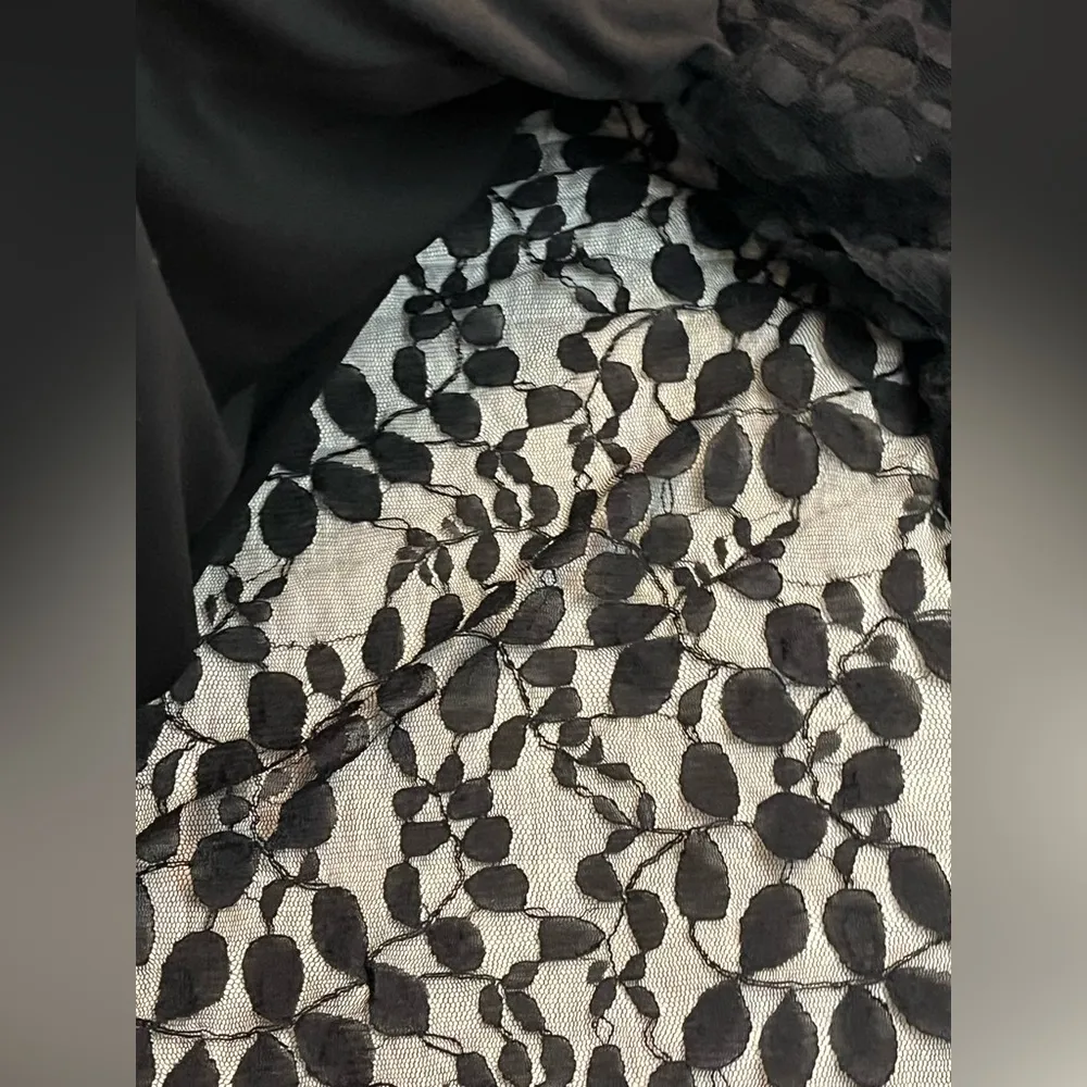 CJ Banks black mock 2 piece black lace top - Image 4