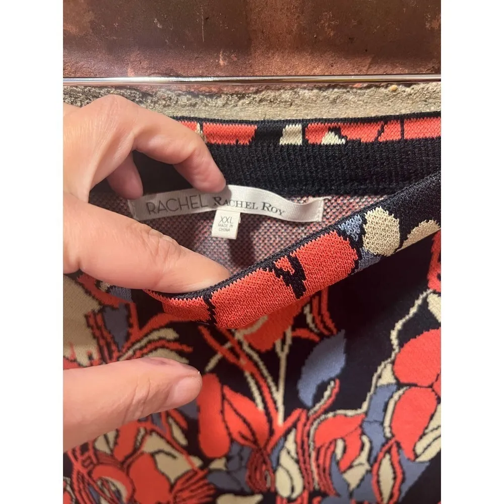 NWOT Rachel Roy Womens Floral Pencil Skirt Plus Size 2XL Pink - Image 4