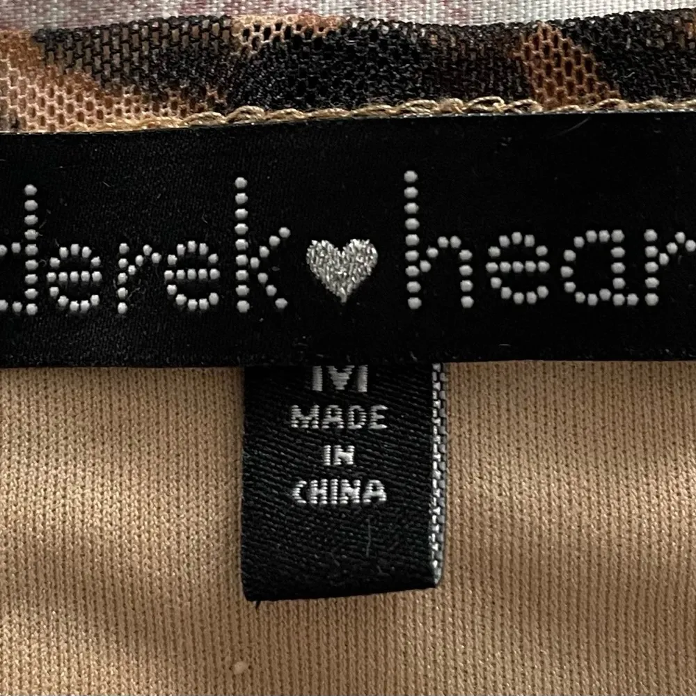 Derek Heart animal print lined round neck mini dress, size M boho Y2K summer - Image 2