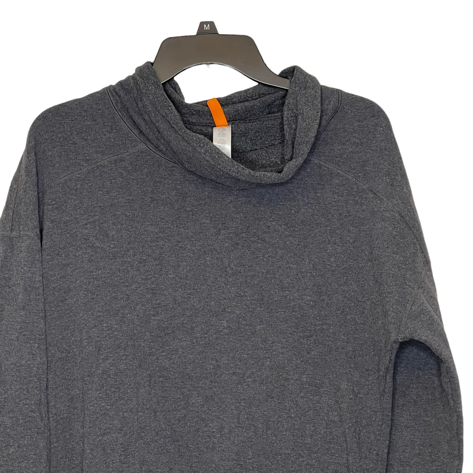 Lucy Activewear Womens Cowl Neck Sweatshirt Size Small Petite Gray Athleisure - Image 2