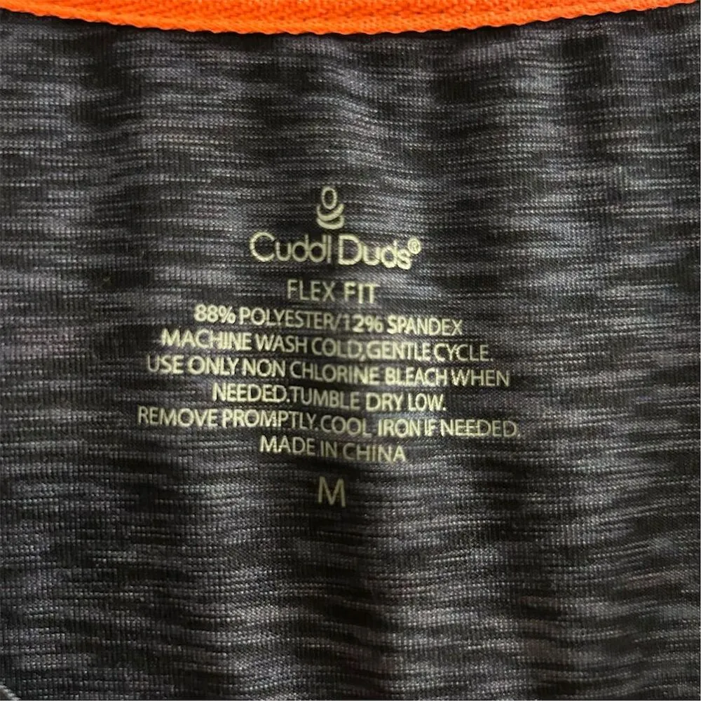 Cuddl Duds Women's Flex Fit Long Sleeve Pullover Top Blue M - Image 4