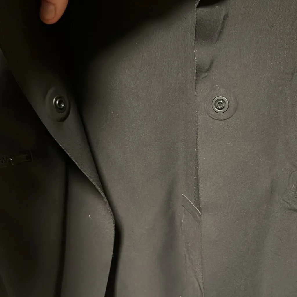 ATHLETA Interstellar Blazer, Zip Pocket, Snap Closure, Black, Size 10 - Image 9