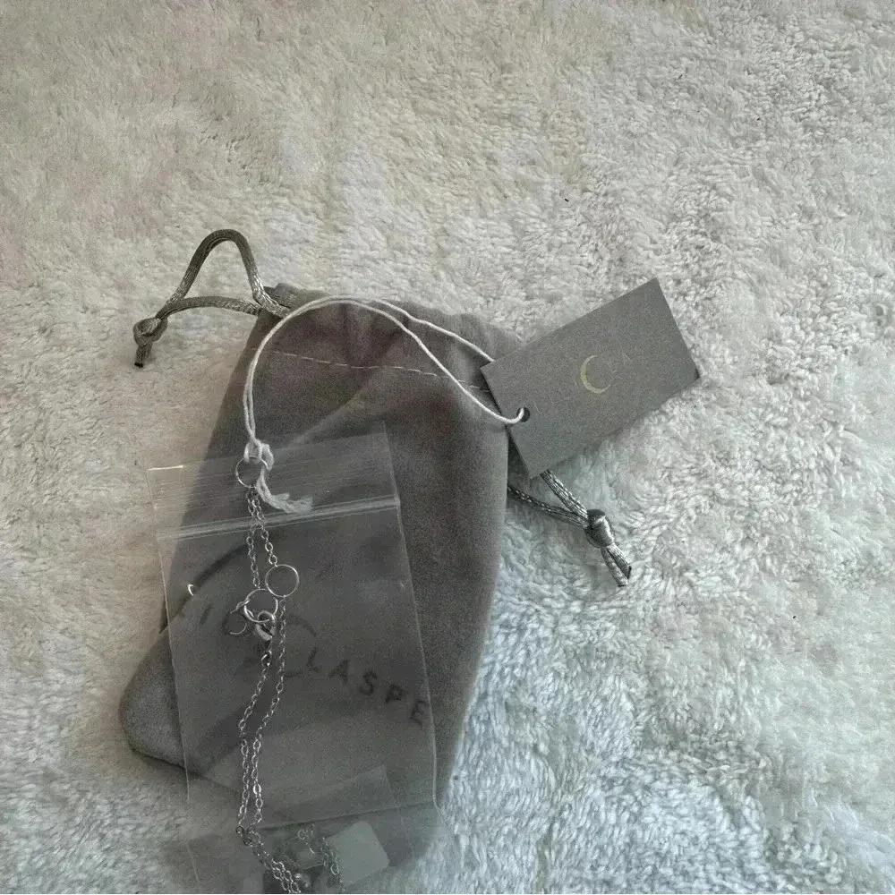 Lili Claspe Rope The Moon & Star Lariat Necklace Silver Plate - Image 4