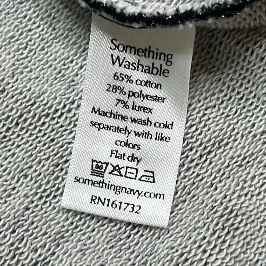 Something Navy black Crewneck ‘something to smile in’ Sweatshirt - Image 7