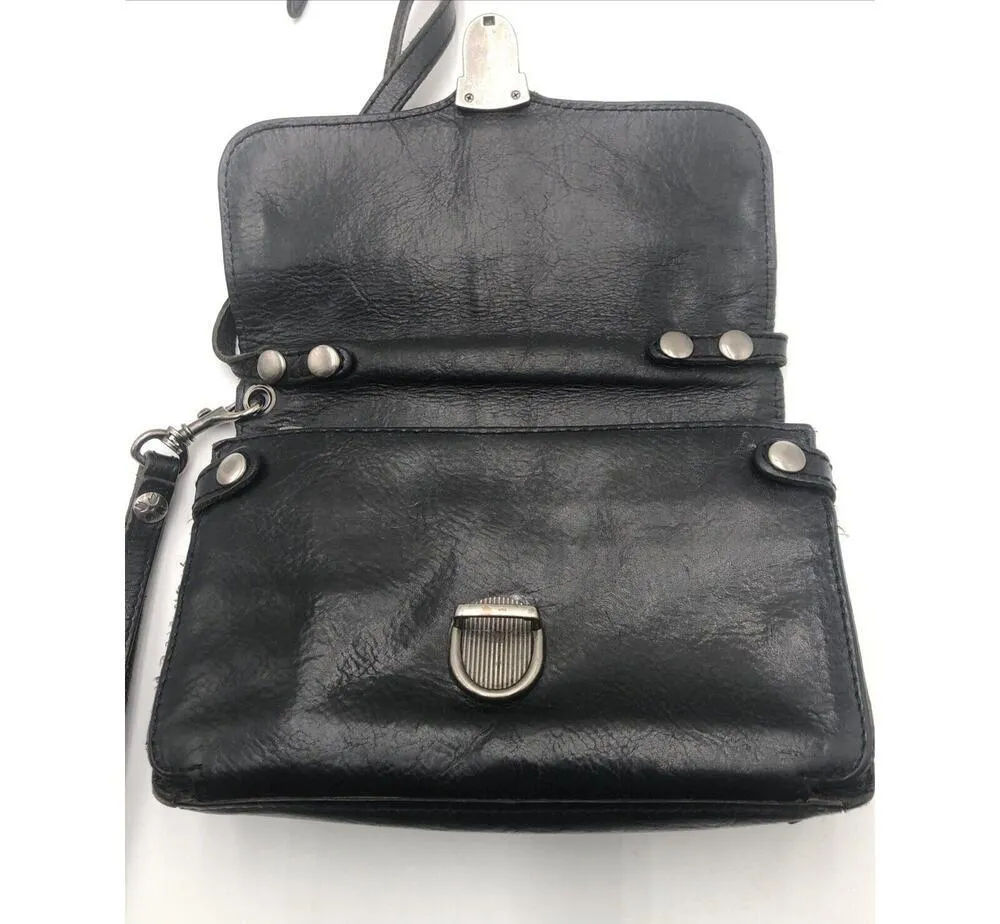 Patricia Nash Bianco Crossbody Organizer Black Leather Purse Handbag - Image 11