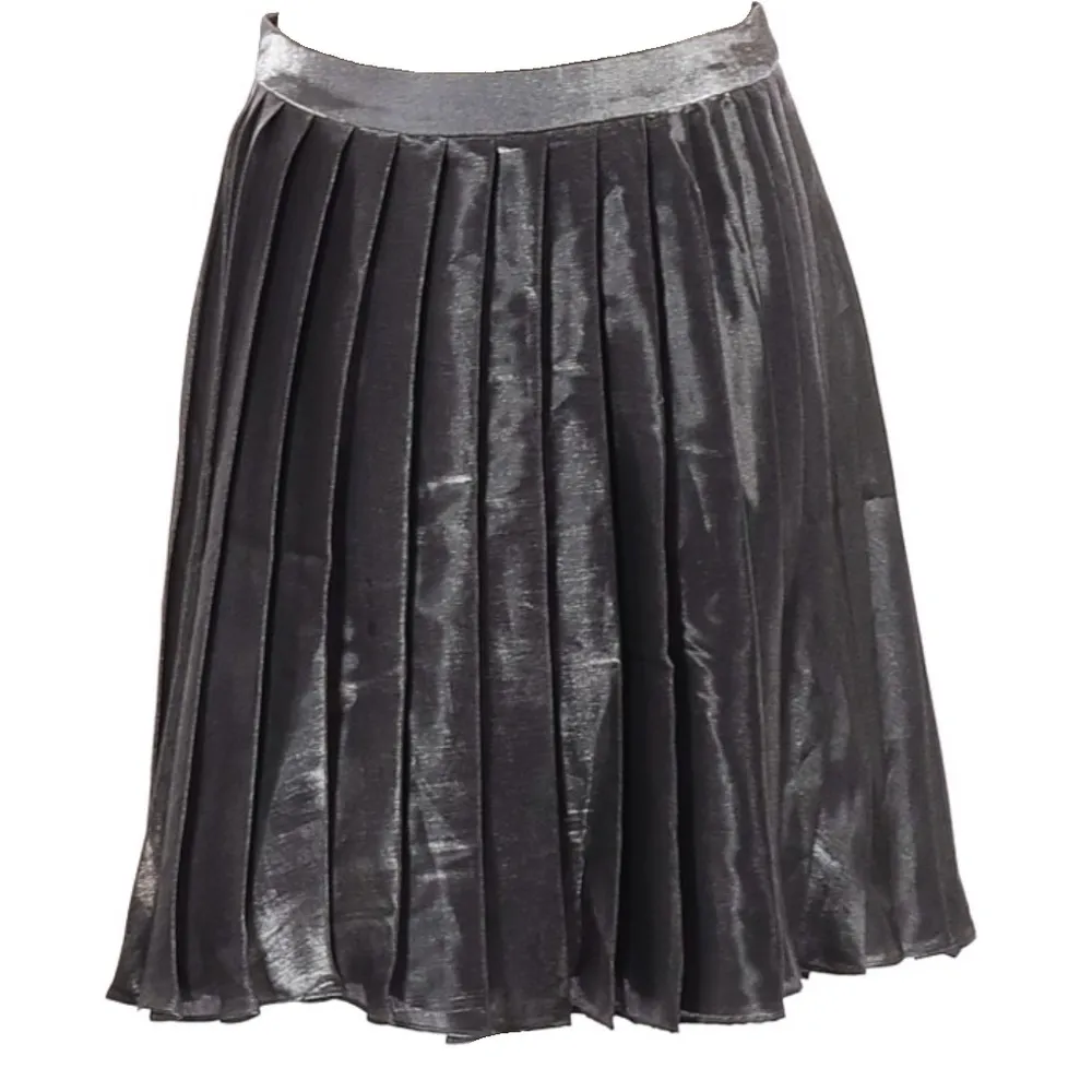 Yoana Baraschi ᯾ aso Anthropologie ᯾ Metallic Wave Pleat Skirt ᯾ Silver ᯾ 4 - Image 3