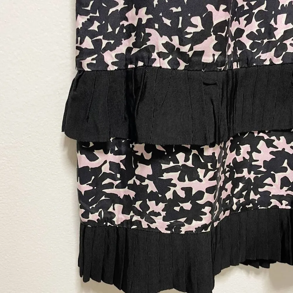 Milly 100% Silk Floral Midi Dress - Image 3