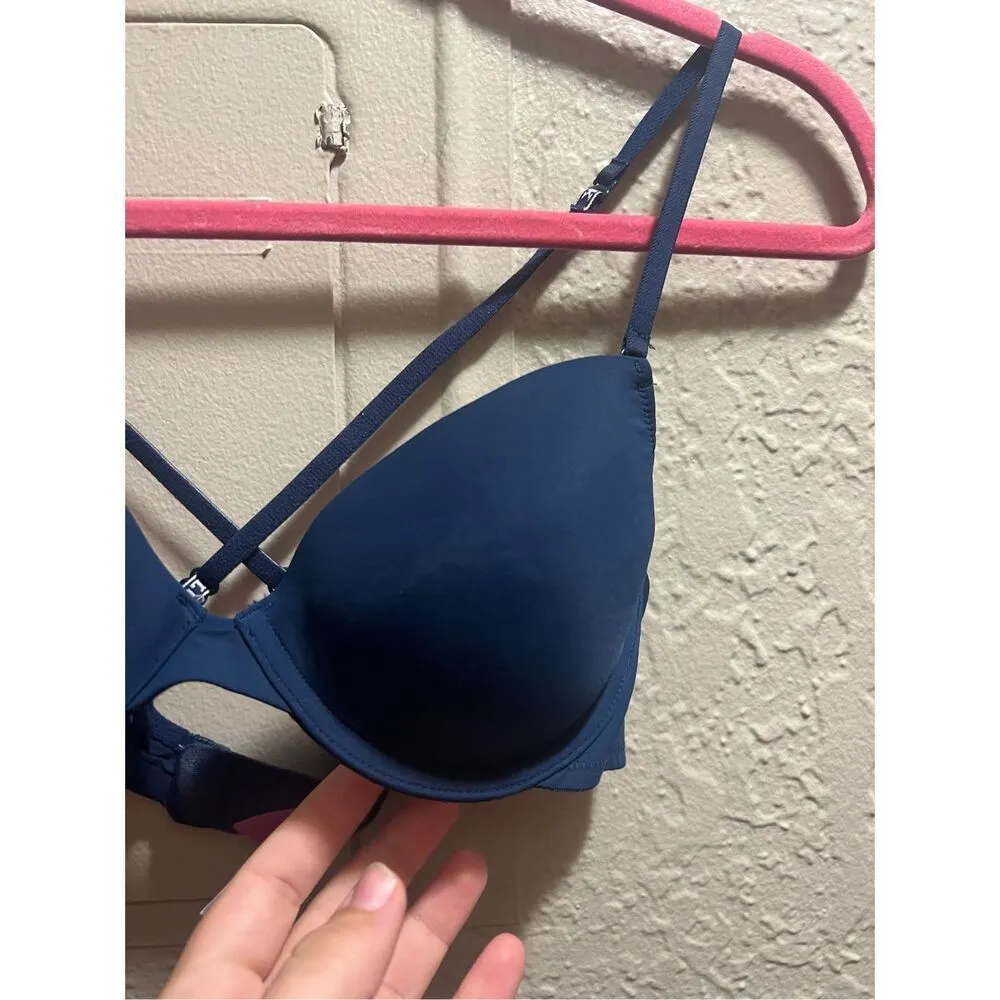 PINK By Victoria’s Secret Blue Bra Woman’s Size 36B - Image 4