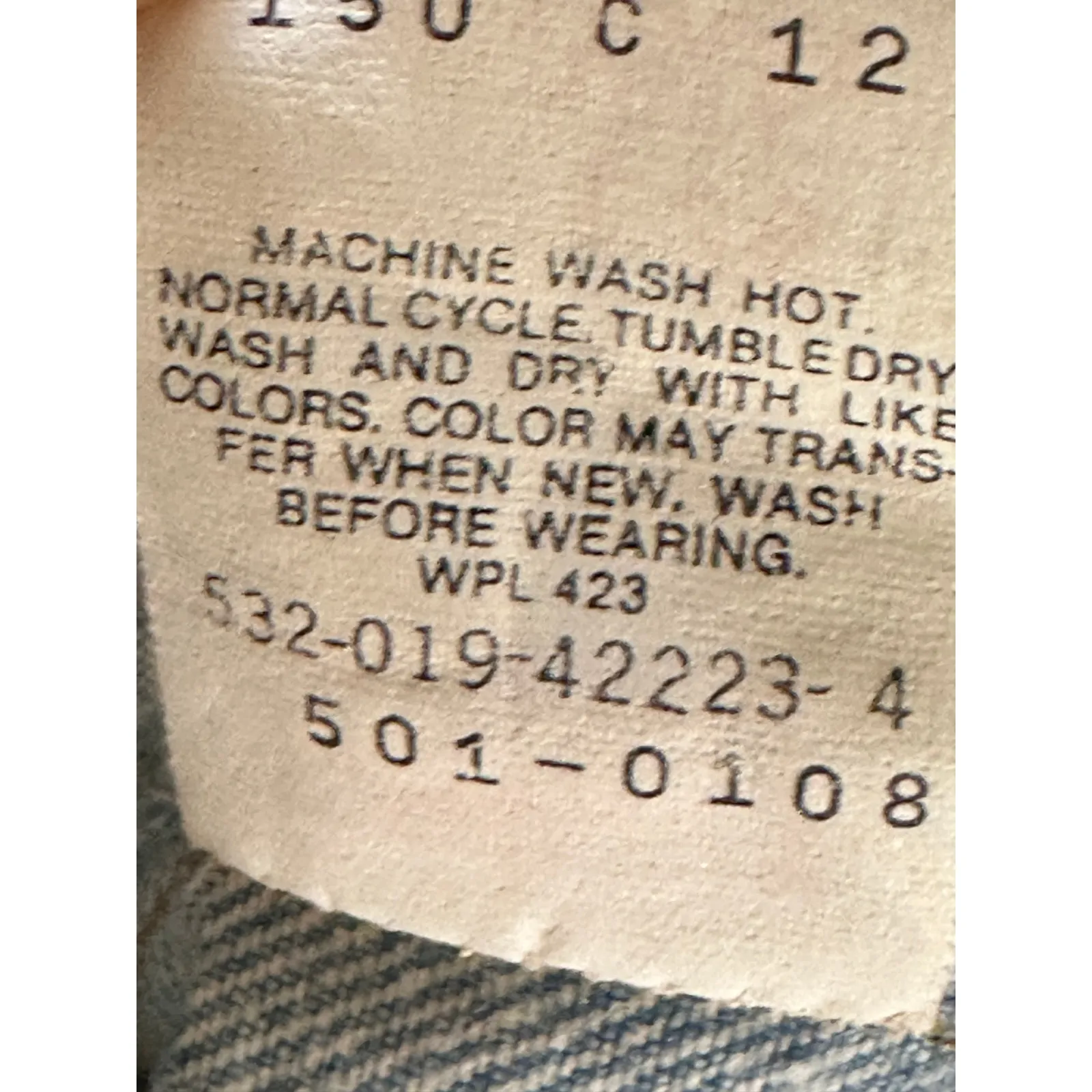 Vintage Levi's 501 Acid Wash Denim Jeans Made USA Size 30 x 35 Straight Leg - Image 6