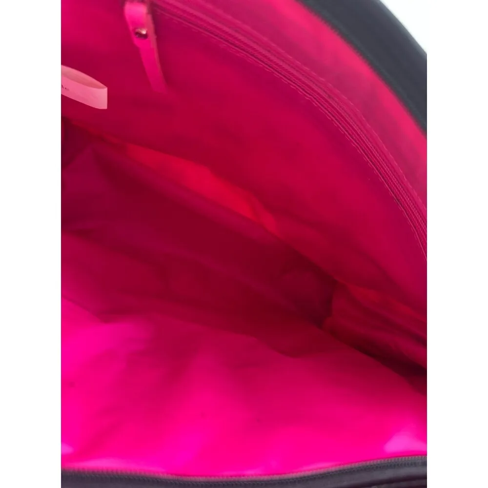 Kate Spade New York Large Tuxedo Bow Tie Heddy Plastic Exterior Cosmetic Bag - Image 7