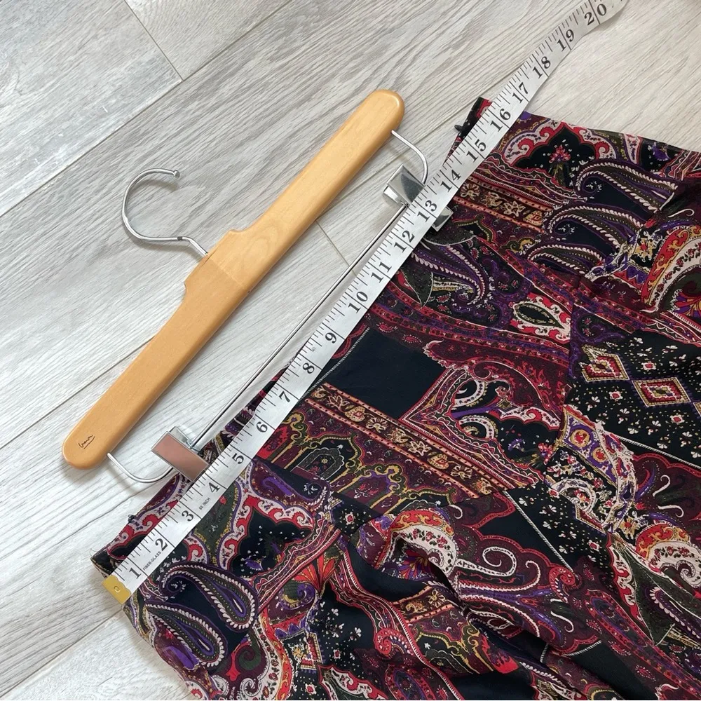 Coldwater Creek Skirt Red (medium) midi paisley colorful boho funky boho witchy - Image 2