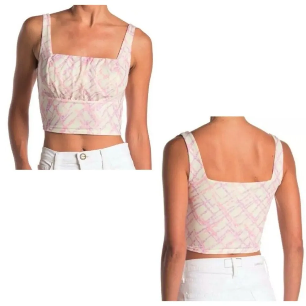 NWT Abound by Nordstrom Bustier Cream Crop Top - Size: L - Image 4