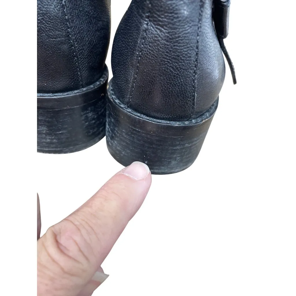 Cole Haan Grand Womans Black Leather Mid Calf Line Boots Sz 8.5B SKU 9508 - Image 11