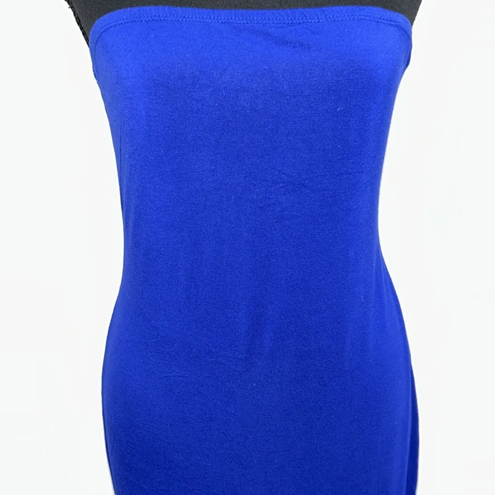 Strapless knit dress Blue Size undefined - Image 2
