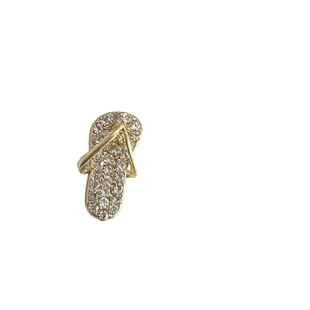 Korean fashion Luxury Zircon Gold plated Stud Earrings - Image 4