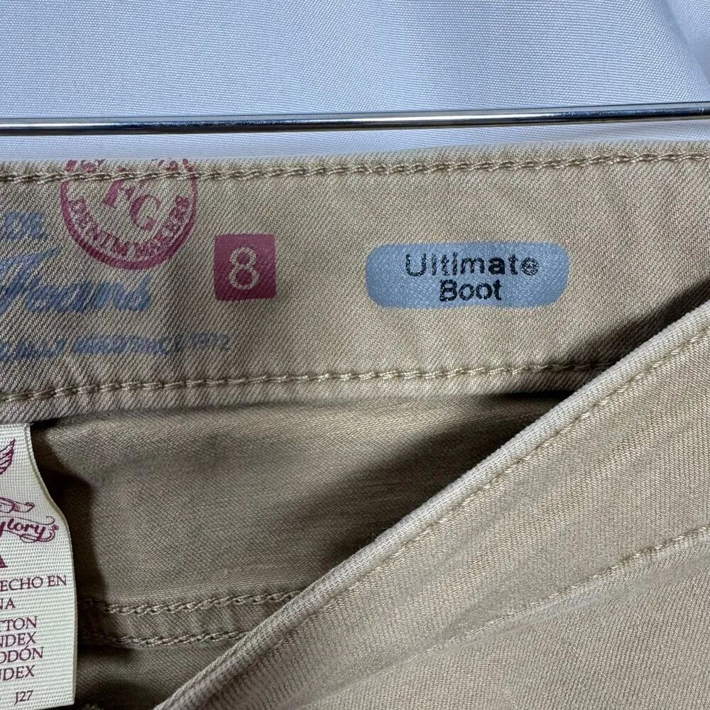 Faded Glory Women's Size 8 Ultimate Boot Stretchy Khaki Pants - Image 6