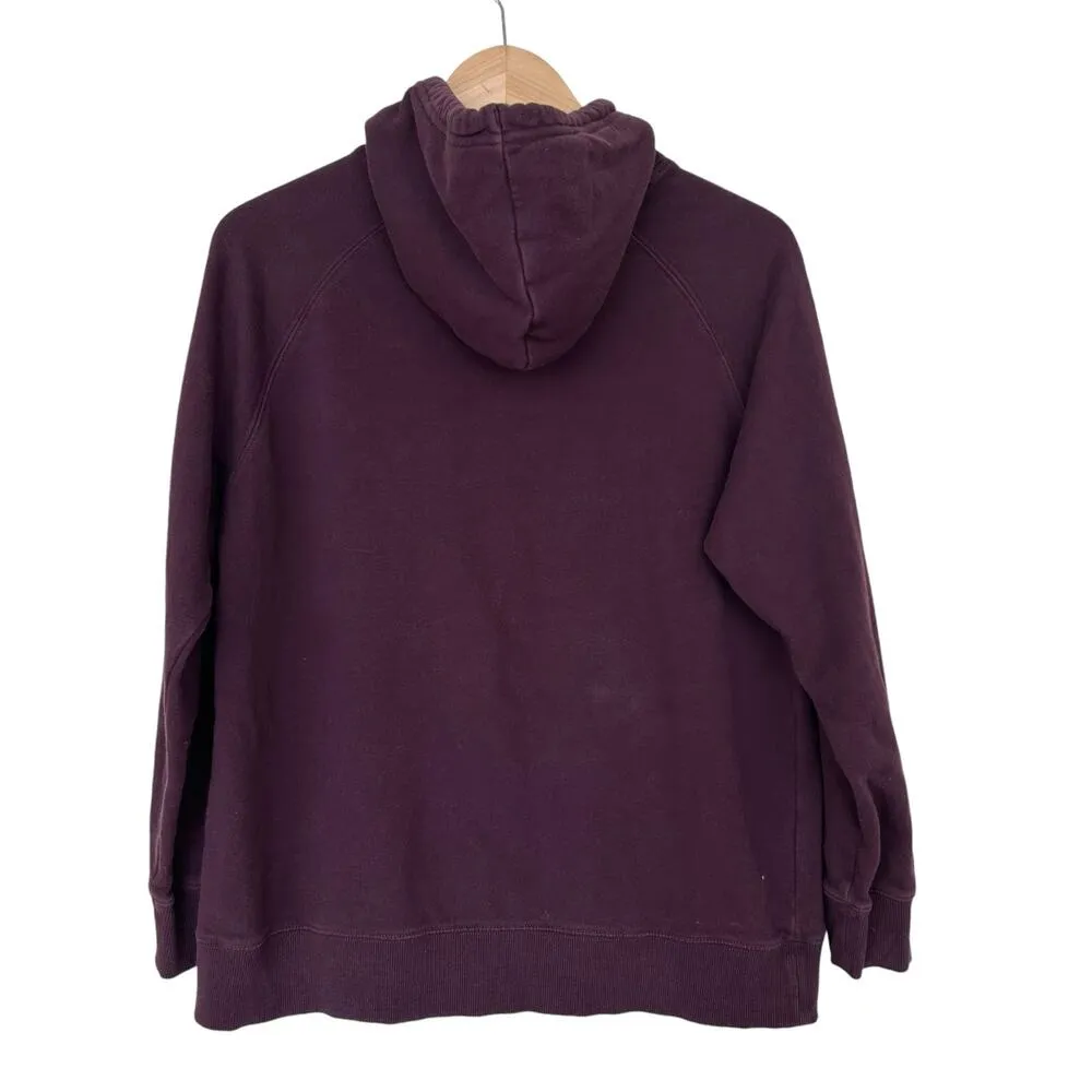 The North Face Dark Purple Hoodie Sz L - Image 5