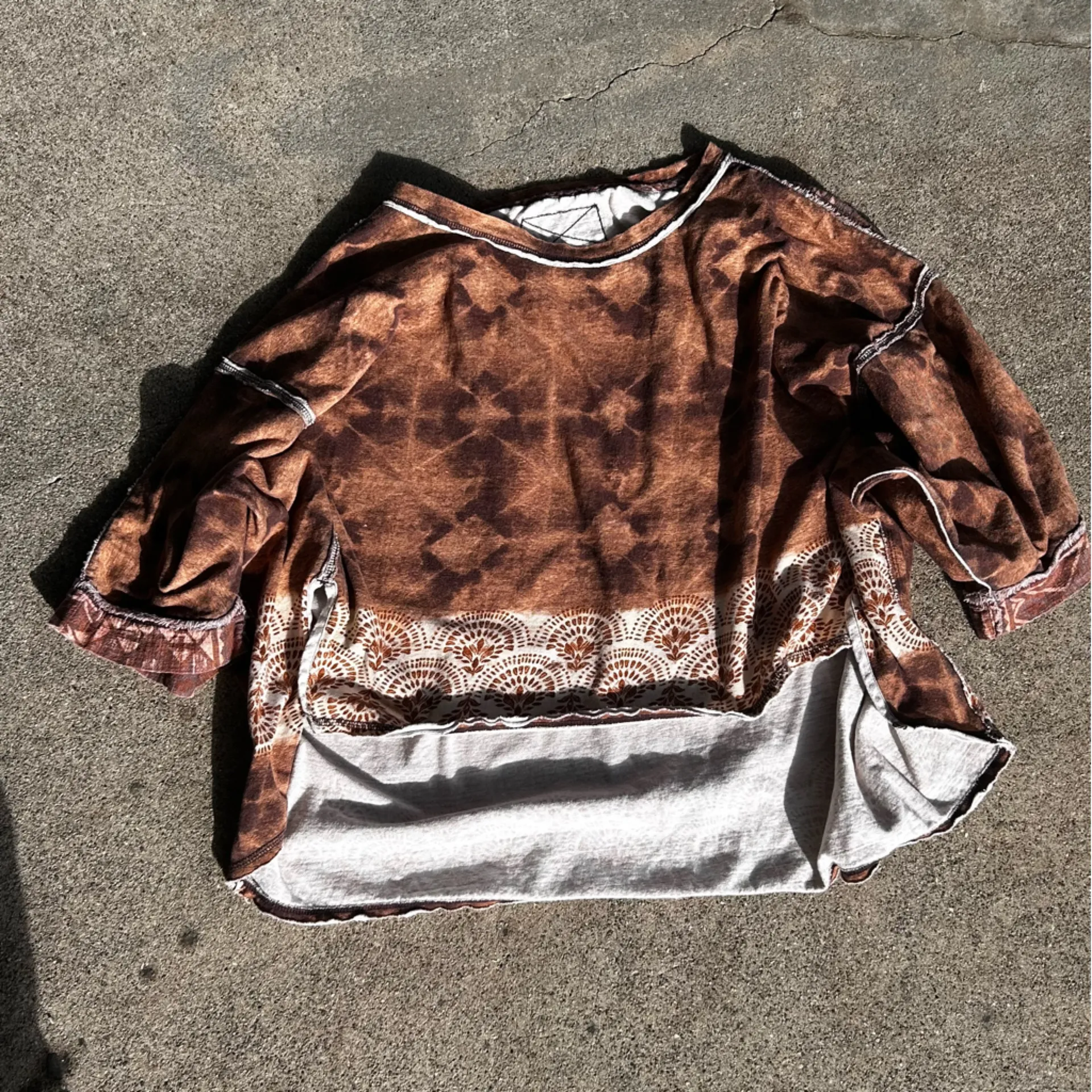 Free People We The Free Poncho Tee OS SAMPLE EUC - Image 9