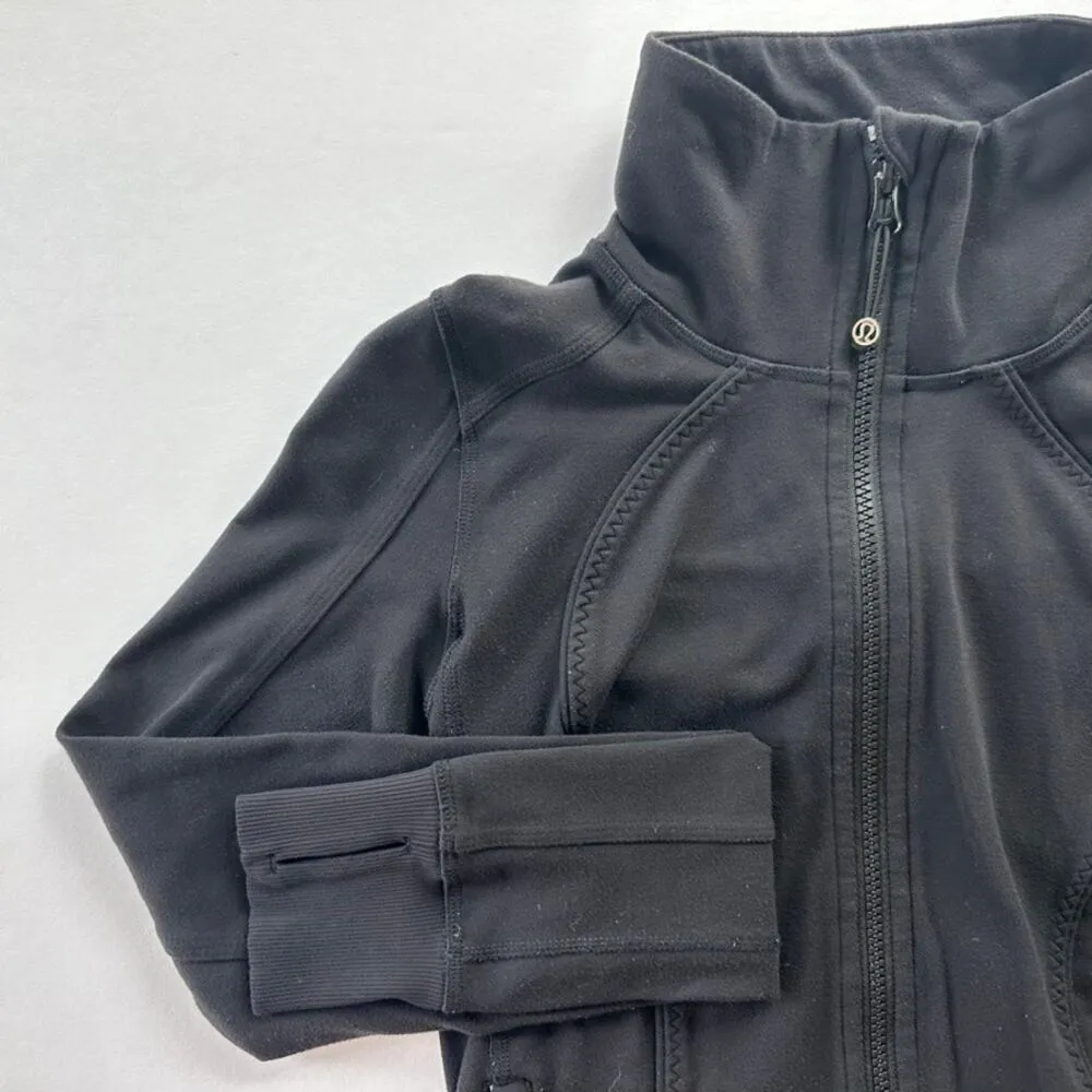 Lululemon Nice Asana Jacket Black Size 4 Long Full Zip Luon Travel Layer Outdoor - Image 3