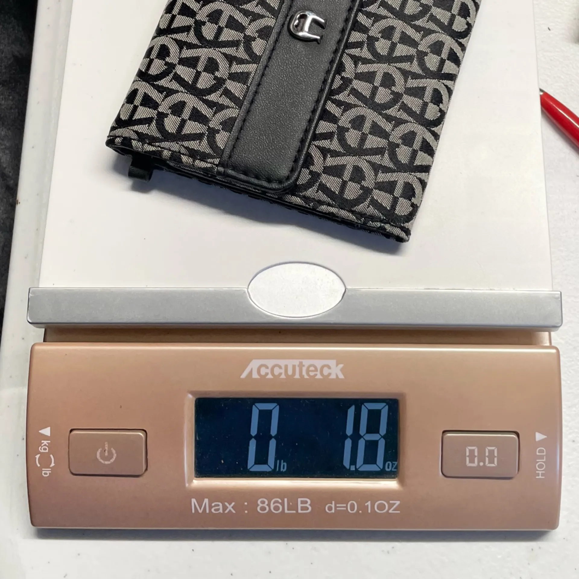 Vintage Y2K Etienne Aigner Black Logo Canvas Leather Trifold Wallet 4" x 3.5" - Image 7