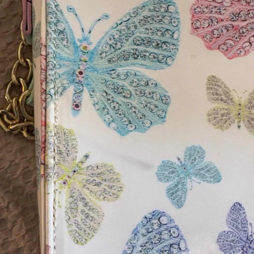 Love Betsy Johnson Pastel Butterfly Crossbody Bag Rainbow - Image 12