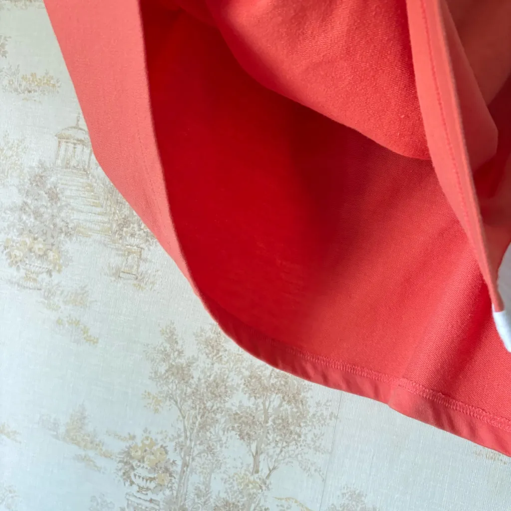 Vintage y2k All American Comfort orange white striped sporty mini tennis skirt Size 1X - Image 4