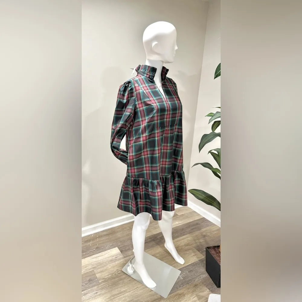 Tuckernuck Palmerston Dress XXL | Highland Tartan Holiday Midi Retail$228 NWT - Image 9