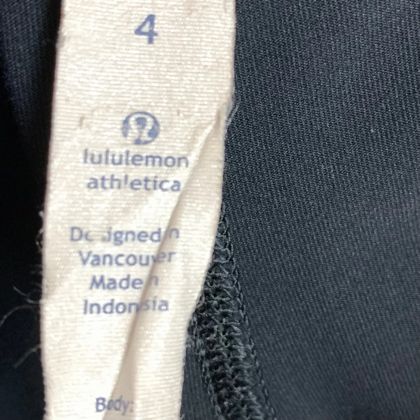 Lululemon Womens Run Inspire Crop II Leggings Zip Pocket Blue Black Size 4 - Image 10