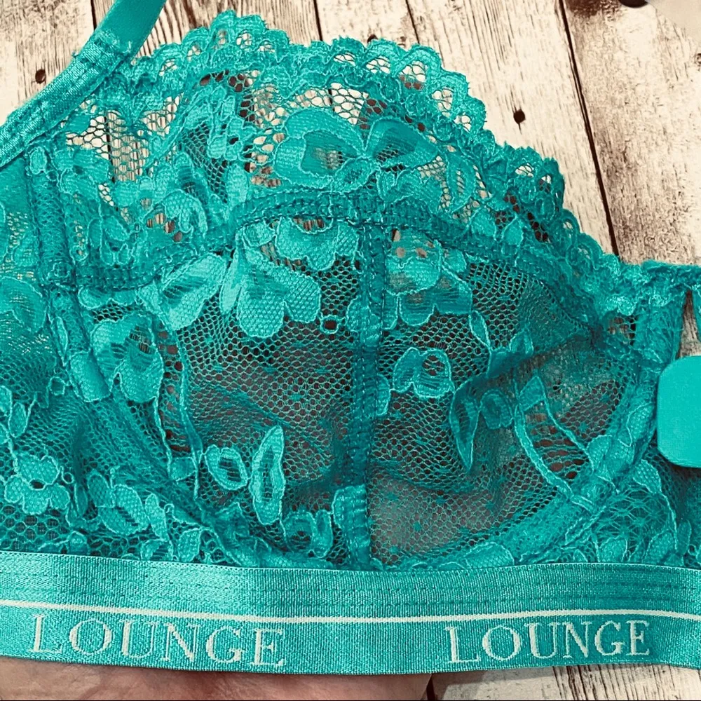 Lounge Underwear Emerald Blossom Balcony Bra 34E - Image 7