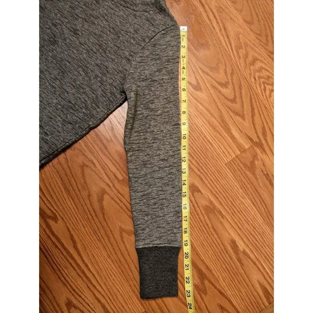 Madewell Women Sz XS Crew Neck Sweatshirt Back Zipper Casual Preppy Minimalist - Image 7