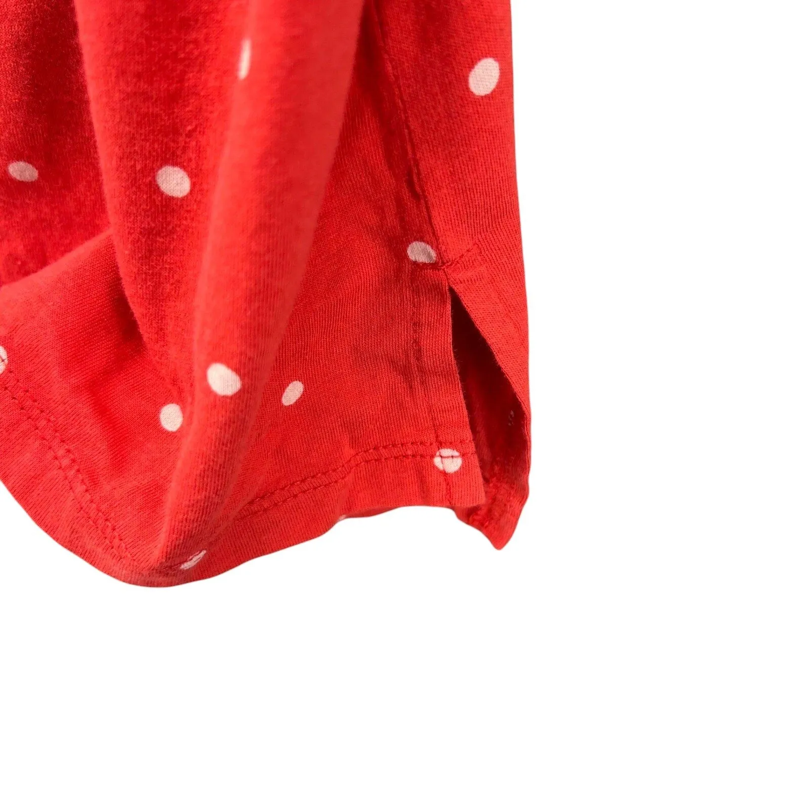 Old Navy Womens Blouse Size L Polka Dot Vibrant ‎ V-Neck Long Sleeve Casual Soft - Image 7