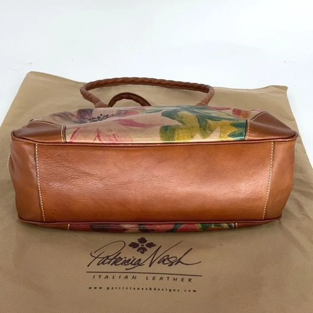 Patricia‎ Nash Womens Clairaut Floral Leather Shoulder Bag Multicolor OS - Image 5