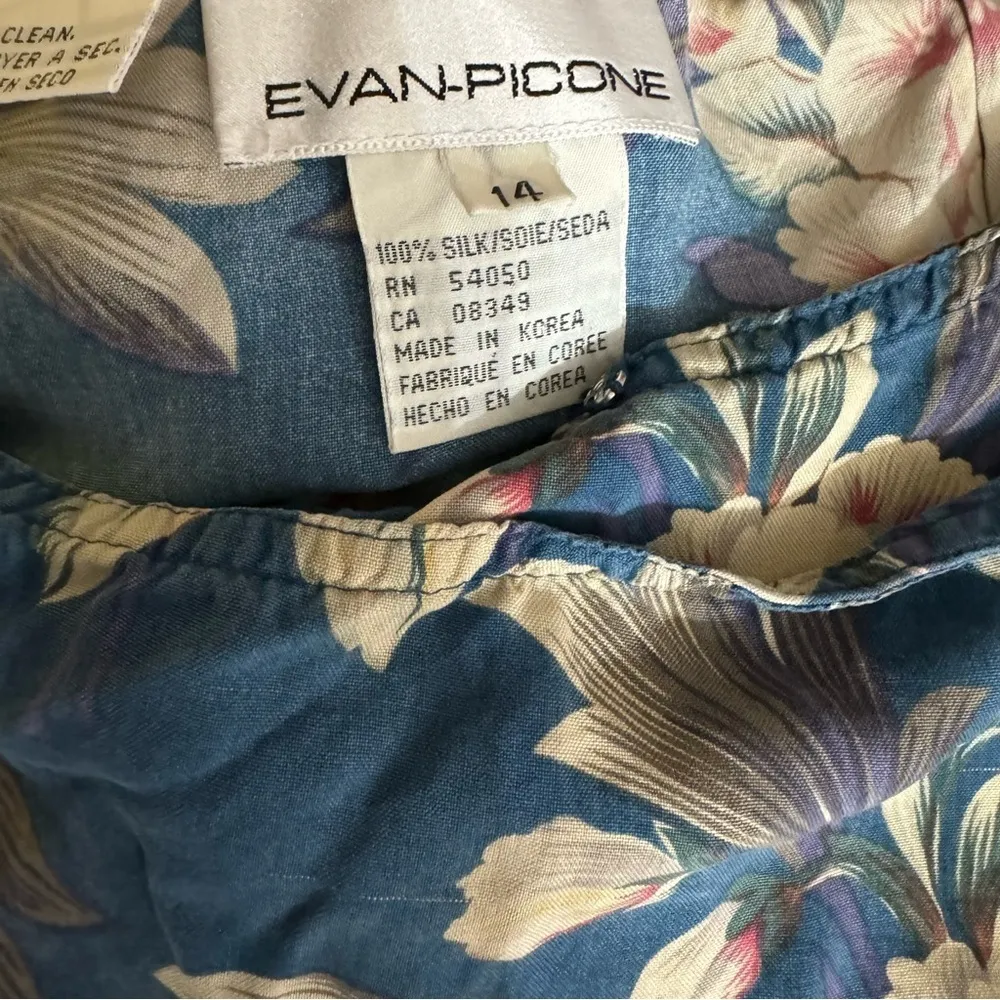 Evan-Picone Floral Wrap Skirt - Image 6