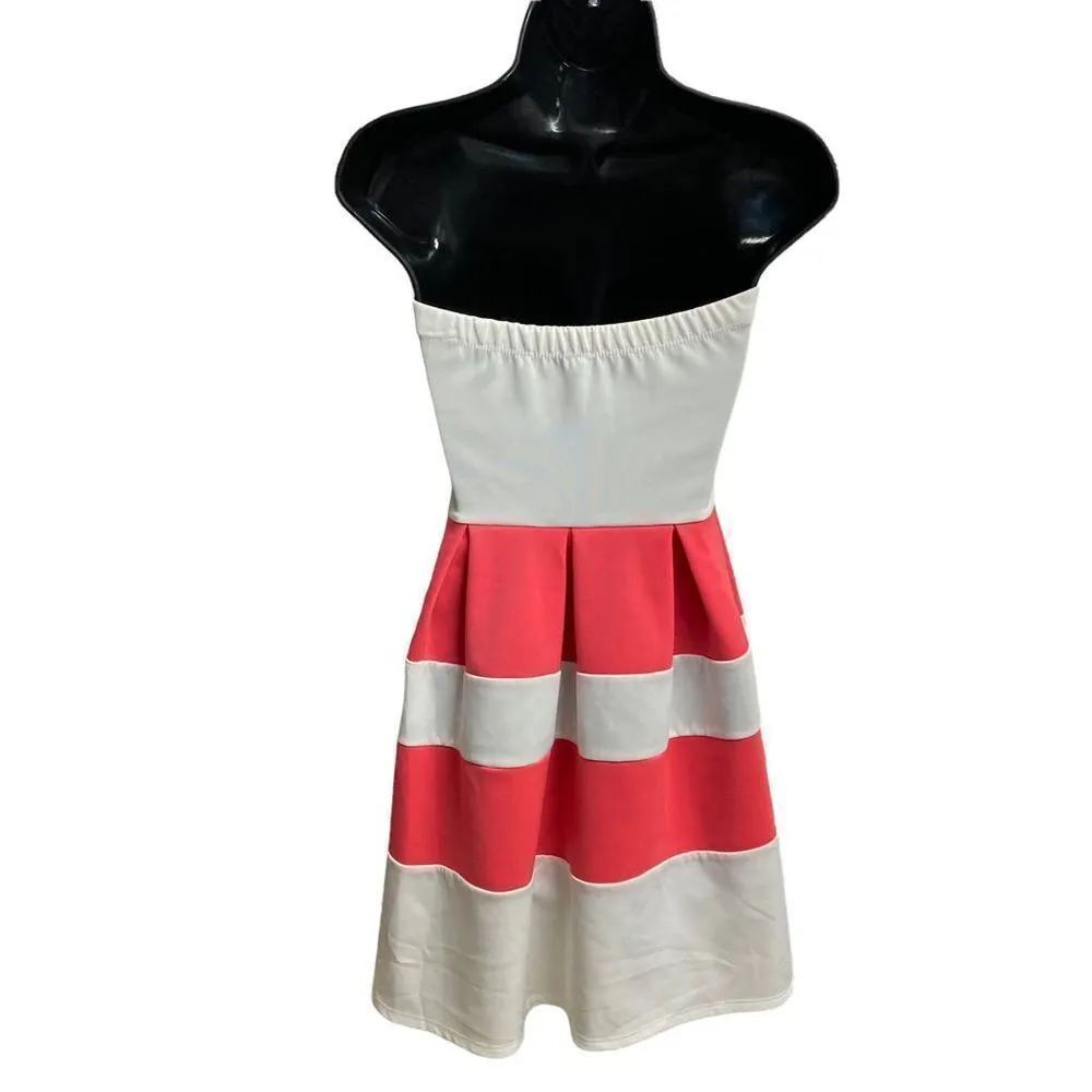 BLUE‎ SLA Women’s Dress White & Pink Size Medium Pink - Image 7