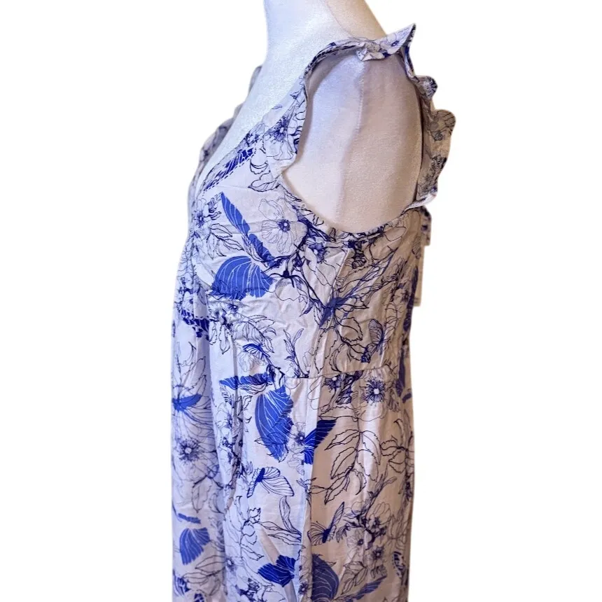 Stitchdrop Cobalt Blue Floral Maxi Dress - Image 5