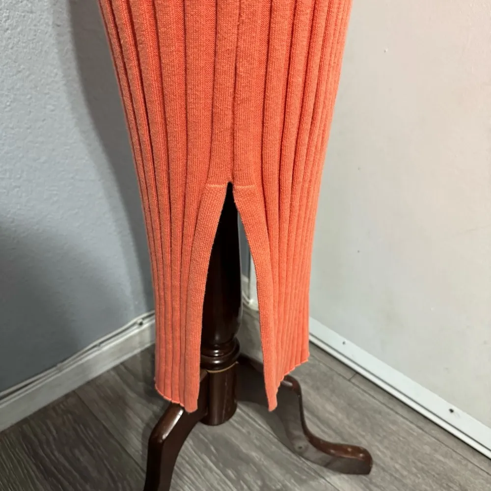 Rails Women Coral Ribbed Sheath Midi Sweater Dress Size‎ M Retail $248 - Image 5