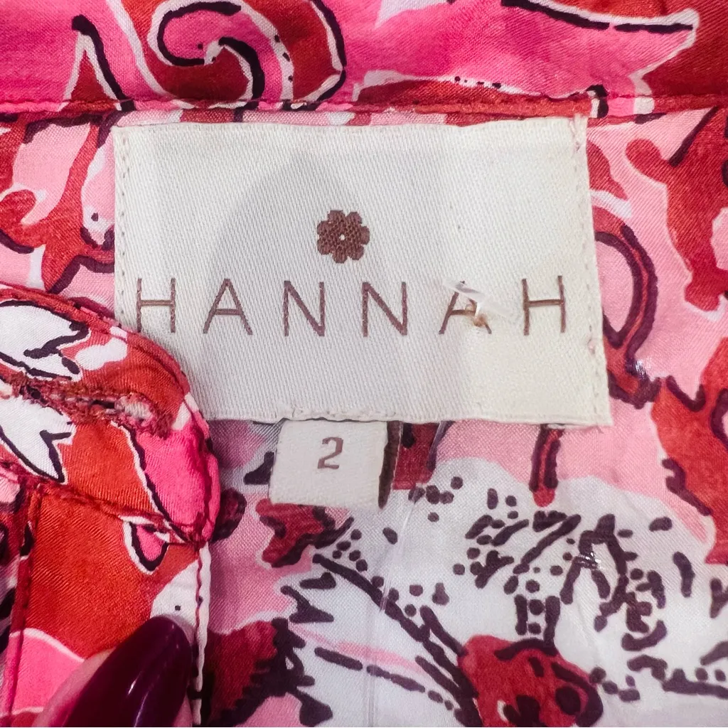 HANNAH Nissa mini Dress in Red and White Size M - Image 3