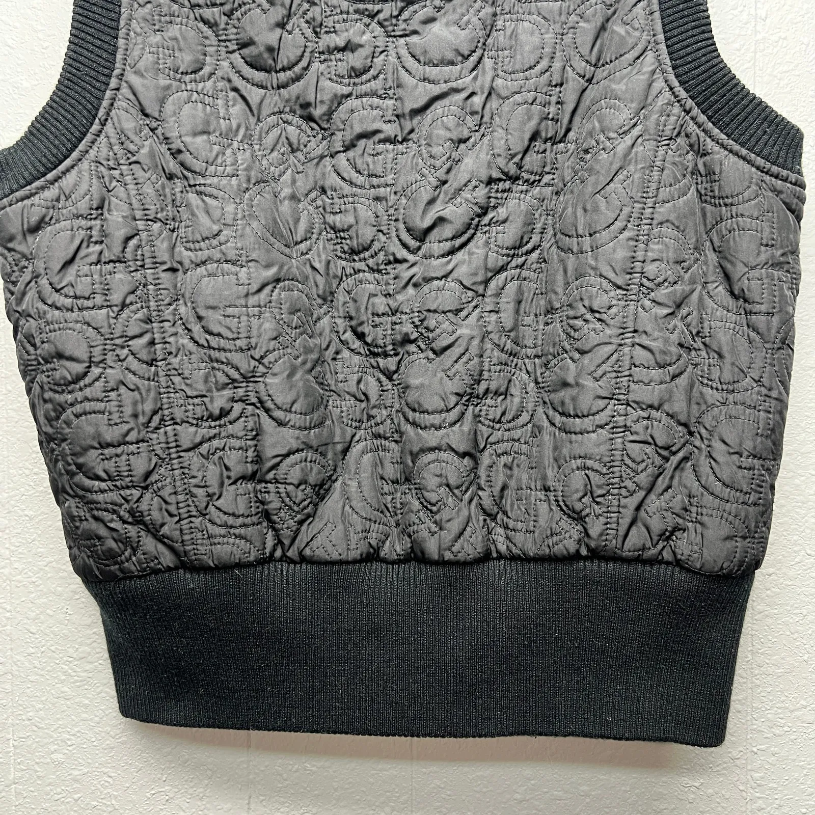 Guess Womens Quilted Full Zip Vest Large Outdoors Hiking Fishing Athleisure - Image 7