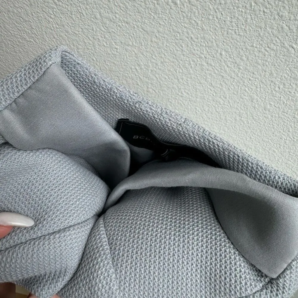 BCBGMAXAZRIA Gray Blue Pant Suit Trouser Office Career Two Piece Size XXS - Image 10