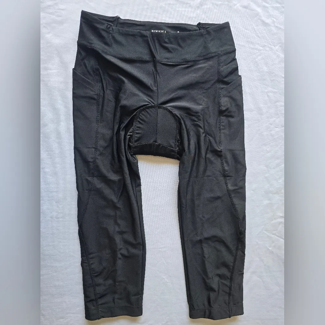 Bikewa Women's 4D Padded Bike Capris Cycling‎ Size M New Black Size M - Image 3