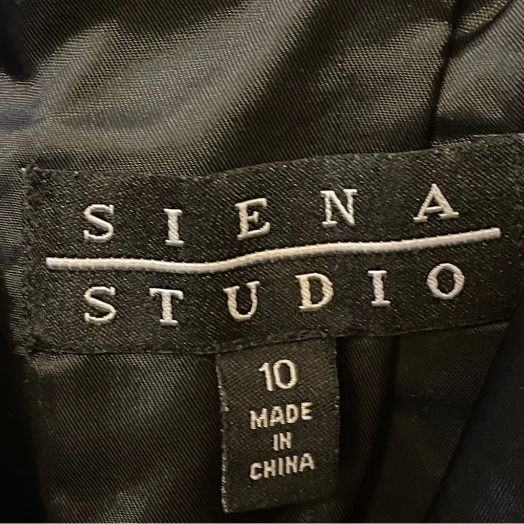 Siena Studio Black 100% Leather Straight Leg Pants - Image 3