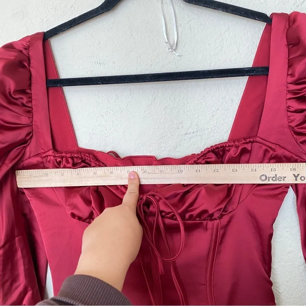 HOUSE OF CB 'Sebille' Ruby Corset Midi Dress NWOT‎ size M $285 - Image 9