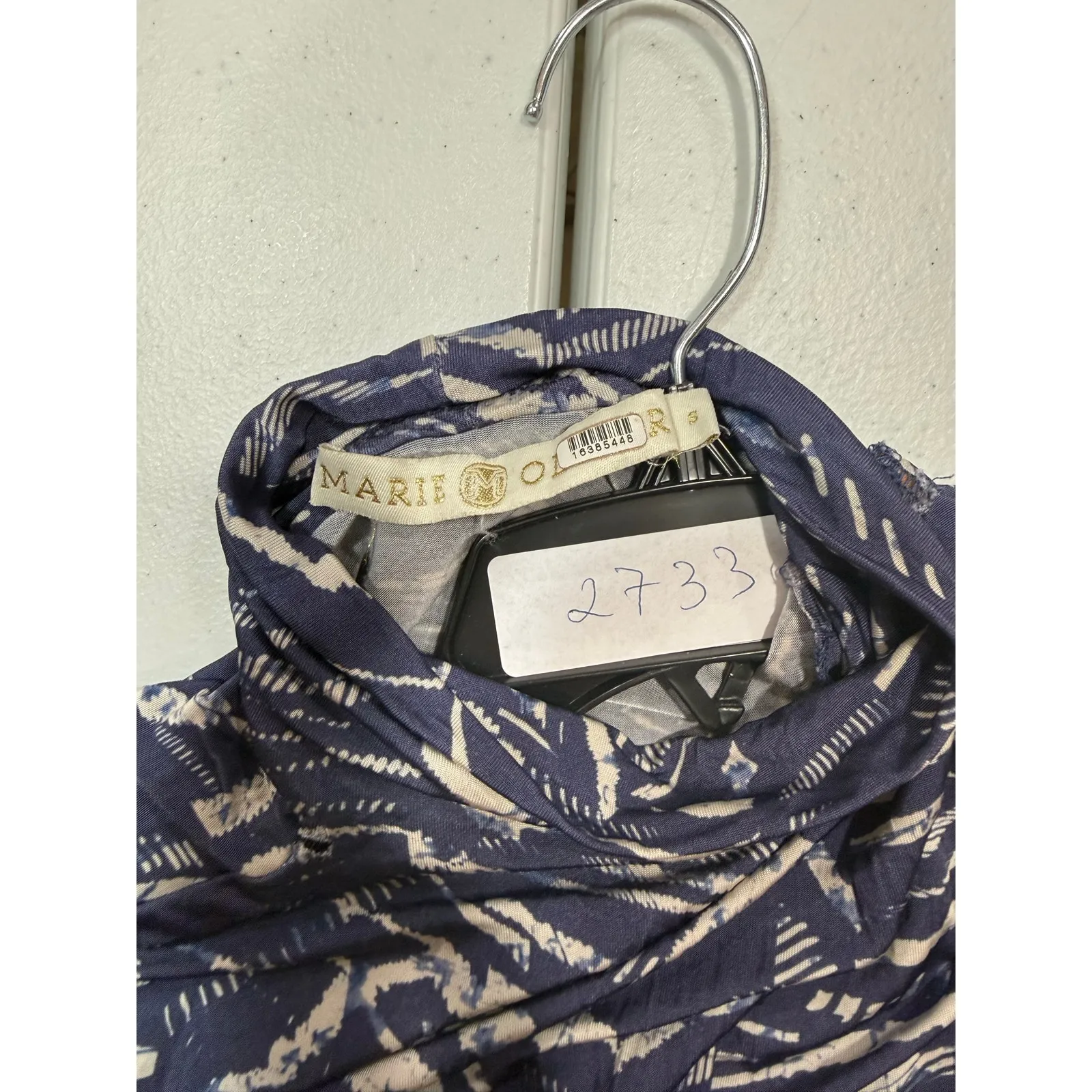 Marie Oliver Paxton blue long sleeve Dress Size Small - Image 3