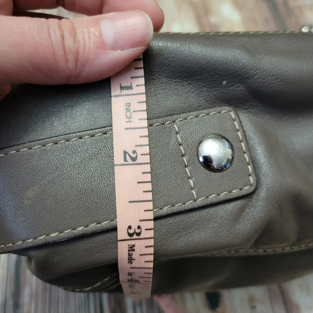 Coach “Zoe" Brown Leather Hobo Satchel - Image 14