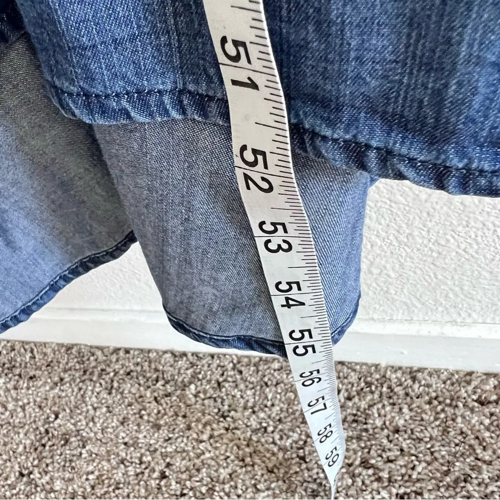 GAP 1969 Maxi Tencel Dark Indigo Denim Cami Dress - Image 7