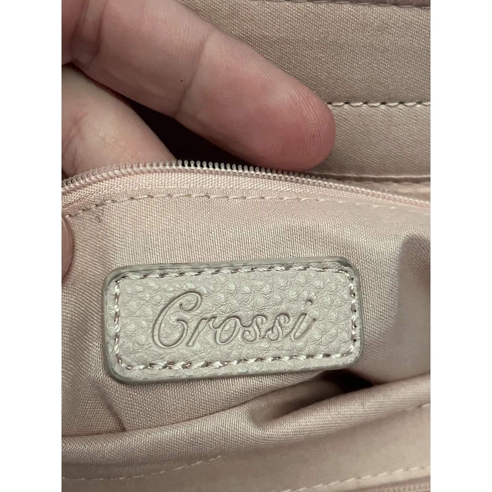 Crossi Pink Bow Satchel Bag Womens Faux Leather Top Handle Crossbody Purse - Image 11