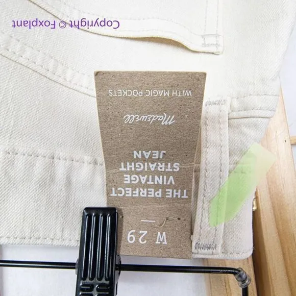 NEW Madewell The Perfect Vintage Straight Jean in Vintage Canvas Wash, 29.NG254‎ - Image 15